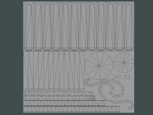 Medieval Laid Table Scene Asset 3D 모델