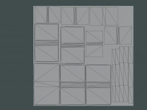 Medieval Bookcases Scene - Asset 3D Model