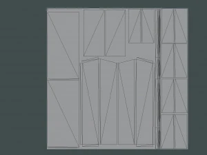 Medieval Bookcases Scene - Asset 3D Model