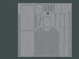 Medieval Bookcases Scene - Asset Modèle 3D