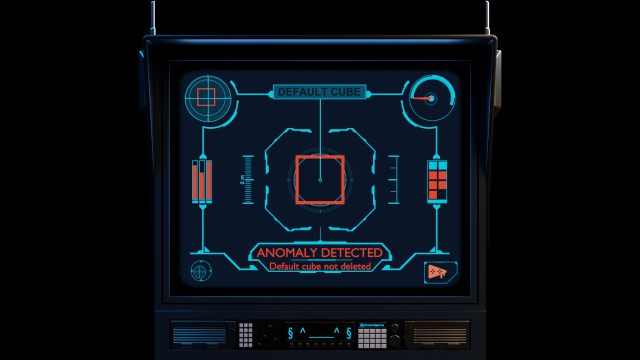 Retro-Futuristic Monitor Computer - Animated Modèle 3D in Ordinateur ...