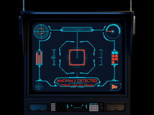Retro-Futuristic Monitor Computer - Animated Modello 3D