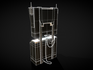 Retro-Futuristic Monitor Computer - Animated Modello 3D