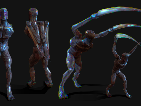 Demon - Horror Character Animated 3D 모델