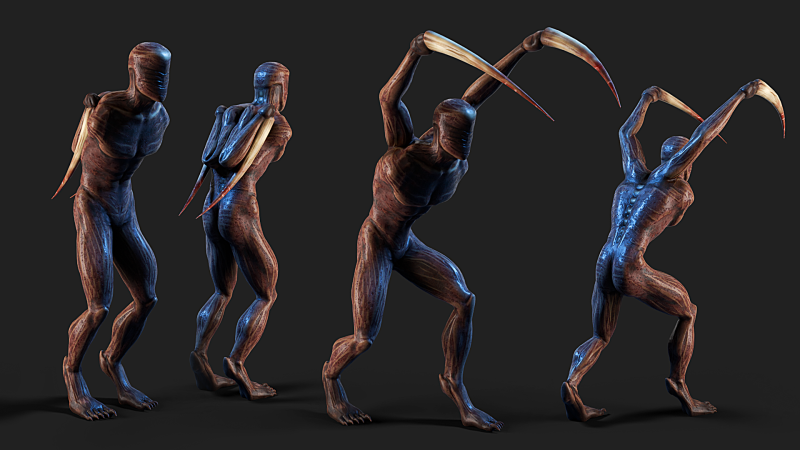 Demon - Horror Character Animated 3D 모델 .c4d .max .obj .3ds .fbx .stl .blend