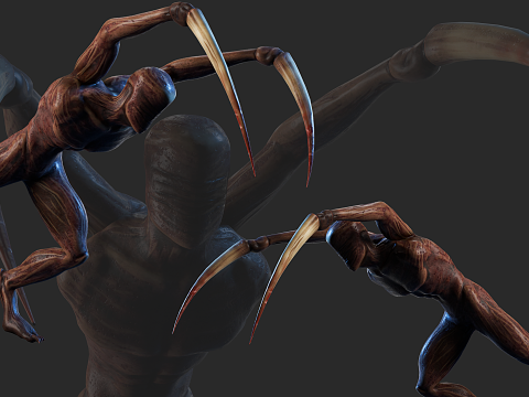 Demon - Horror Character Animated 3D 모델