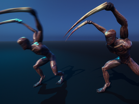 Demon - Horror Character Animated 3D 모델