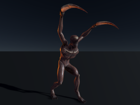Demon - Horror Character Animated 3D 모델