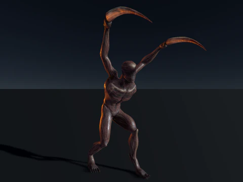 Demon - Horror Character Animated 3D Model