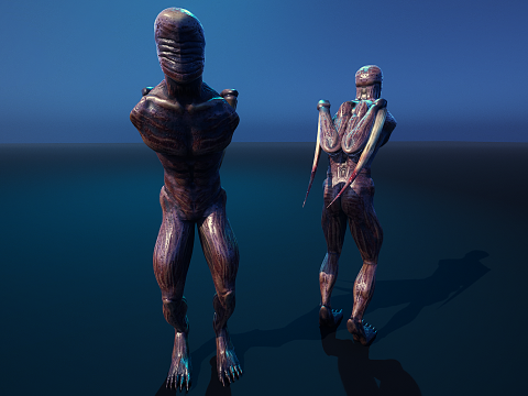 Demon - Horror Character Animated 3D 모델