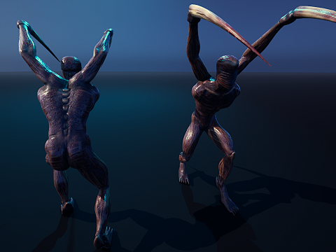 Demon - Horror Character Animated 3D 모델
