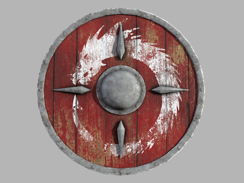 Viking shield Modelo 3D