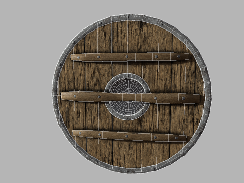 Viking shield 3D-Modell