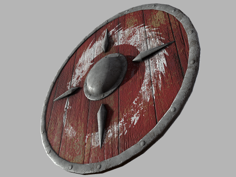 Viking shield 3D-Modell