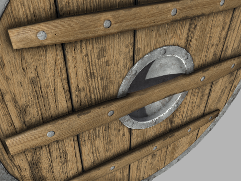 Viking shield 3D-Modell