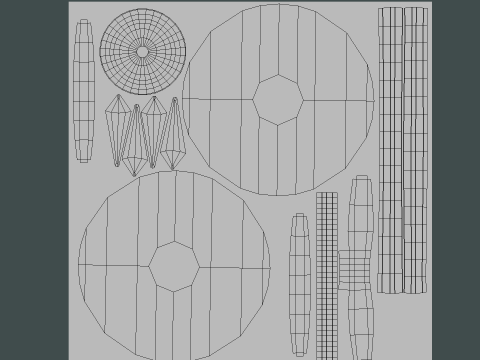 Viking shield 3D-Modell