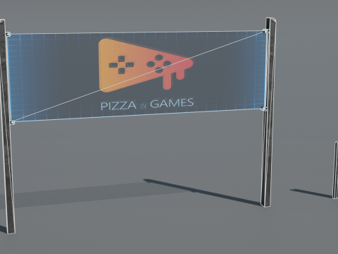 Street retro future props - Asset Pack Low-poly 3D Model