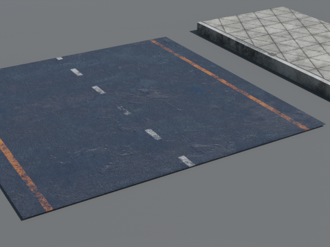 Street retro future props - Asset Pack Low-poly 3D Model