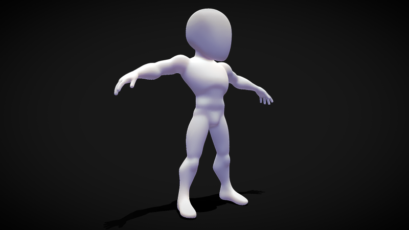 Male Base Stylized Body 3D मॉडल .c4d .max .obj .3ds .fbx .stl .blend 
