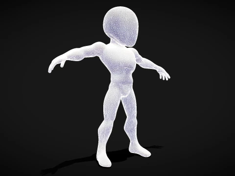 Male Base Stylized Body 3D Model