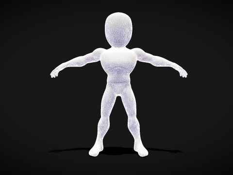 Male Base Stylized Body 3D मॉडल
