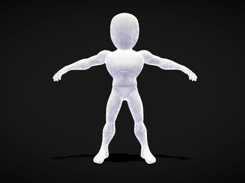 Male Base Stylized Body 3D Model