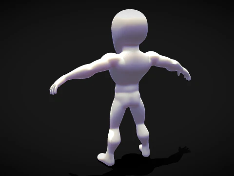 Male Base Stylized Body 3D Model