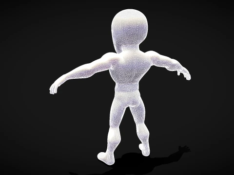 Male Base Stylized Body 3D Model