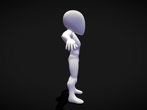 Male Base Stylized Body 3D मॉडल