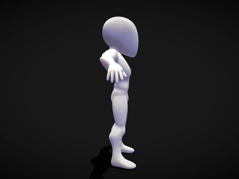 Male Base Stylized Body 3D Model