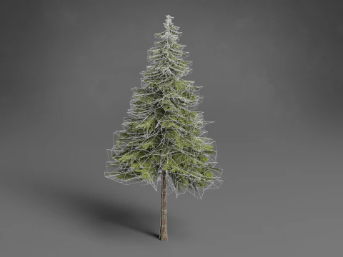 Stilisierte B&auml;ume Low-Poly 3D Modell