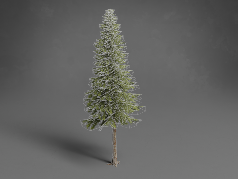 Stylized Trees Low-poly 3D Модель