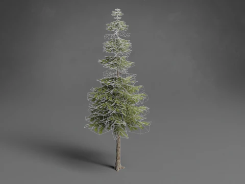 Stilisierte B&auml;ume Low-Poly 3D Modell