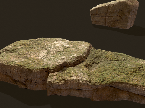 Realistic Rocks - Asset LowPoly 3D-Modell