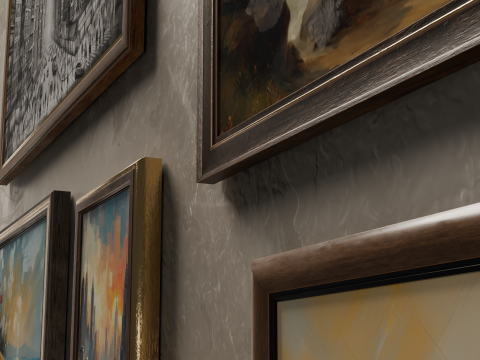 Modern Wall Pictures 3D-Modell