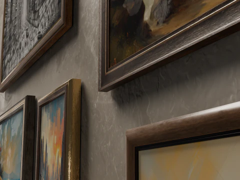 Modern Wall Pictures 3D Model