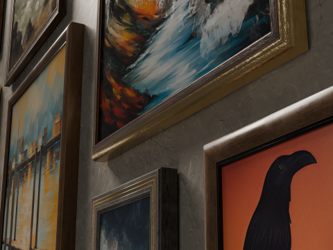 Modern Wall Pictures 3D-Modell