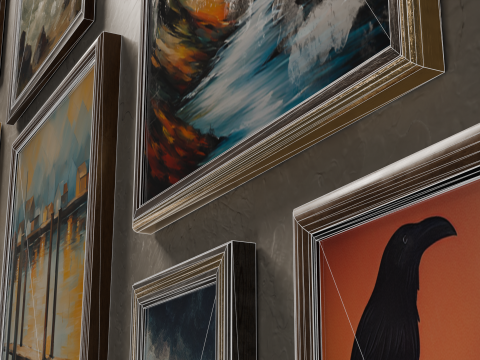 Modern Wall Pictures 3D-Modell