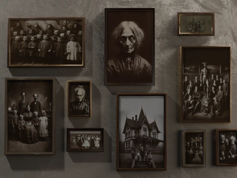 Modern Wall Pictures 3D Model