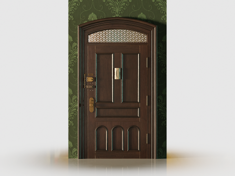 Entrance Door 1900S - Animated 3D Model