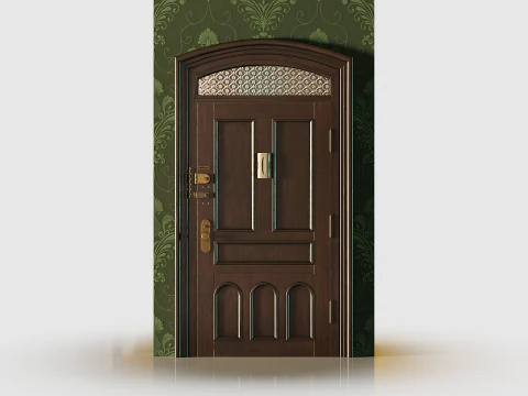 Entrance Door 1900S - Animated 3D Model