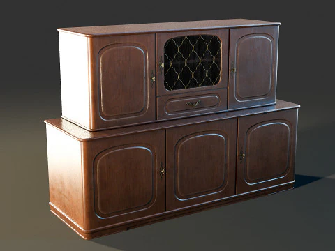 뷔페 허치 3D 모델