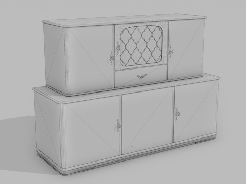 Buffet Hutch Modelo 3D