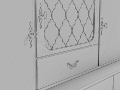 Buffet Hutch Modelo 3D