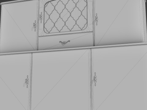 Buffet Hutch Modelo 3D