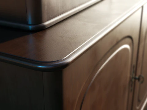 Buffet Hutch 3D Model
