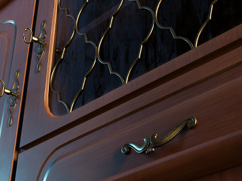 Buffet Hutch Modelo 3D