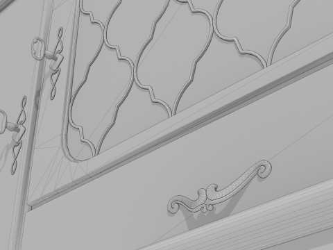 Buffet Hutch Modelo 3D