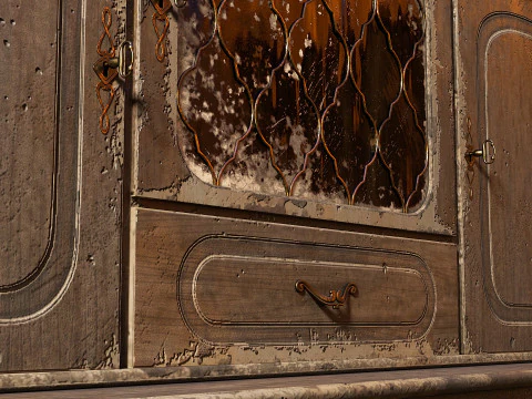 Buffet Hutch 3D Model