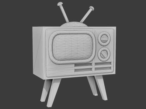 Living Room - Cartoon Style 3Dモデル